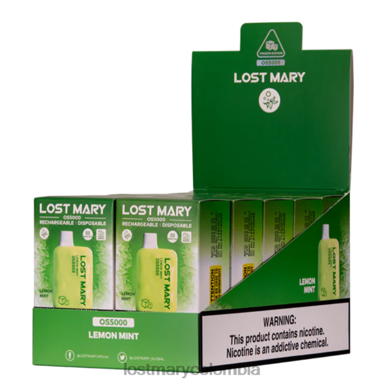 LOST MARY Vape - María perdida os5000 menta Limón 8DLD242