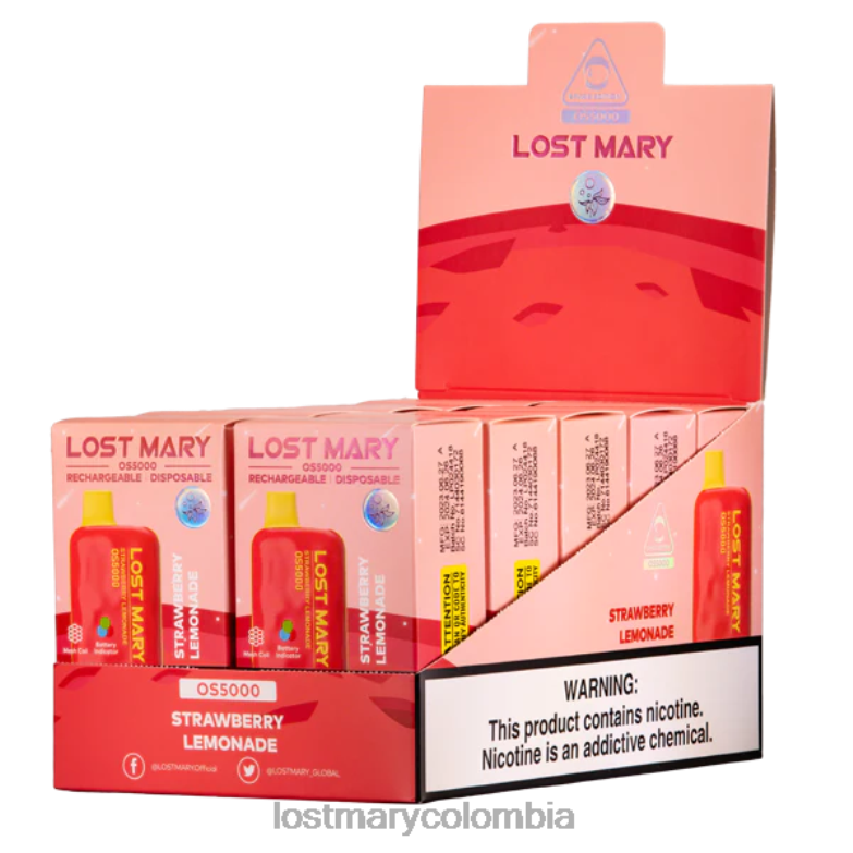 LOST MARY Vape Price - María perdida os5000 limonada de fresa 8DLD268